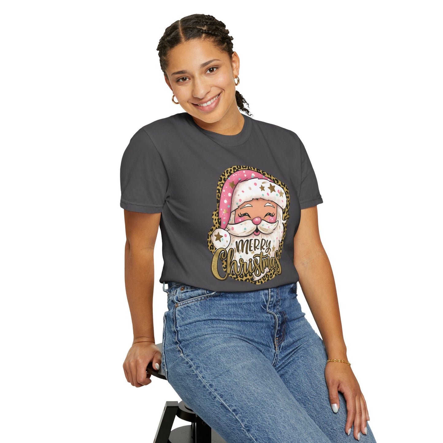 Leopard Santa T Shirt