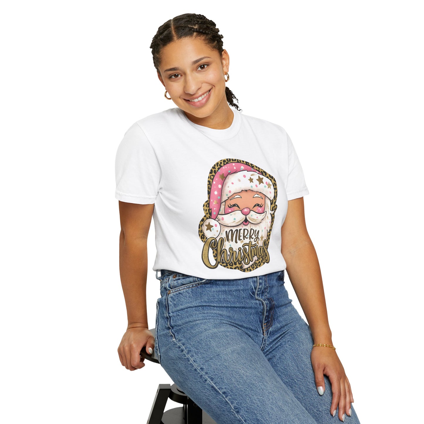 Leopard Santa T Shirt